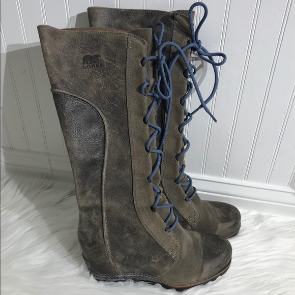 womens tall leather winter boots